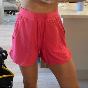 Pink lululemon shorts
